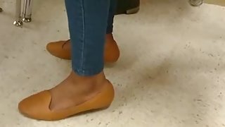 My Friend&#039;s Candid Shoeplay in School