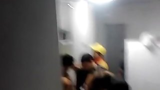A group of naughty immature guys fucking this poor girl